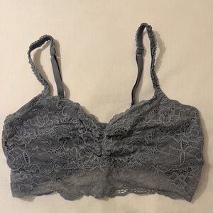 PINK Victoria's Secret Lace Bralette - Gray